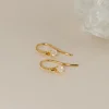 GEMMA MOONSTONE GOLDEN HOOK EARRING - Sisi Copenhagen