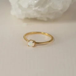 GEMMA MOONSTONE GOLDEN RING - Sisi Copenhagen