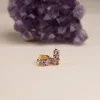 GEMMA PURPLE AMETHYST GOLDEN HUGGIE EARRING - Sisi Copenhagen