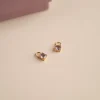 GEMMA PURPLE AMETHYST GOLDEN EARRING CHARM - Sisi Copenhagen