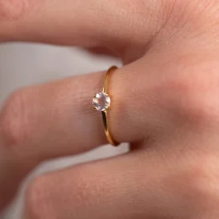GEMMA PURPLE AMETHYST GOLDEN RING - Sisi Copenhagen