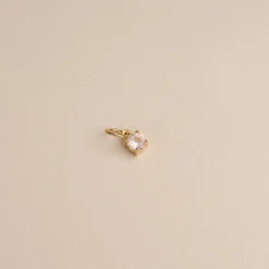 GEMMA ROSE QUARTZ GOLDEN PENDANT - Sisi Copenhagen