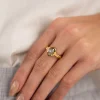 GIGI LABRADORITE GOLDEN RING