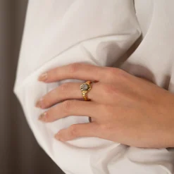 GIGI LABRADORITE GOLDEN RING