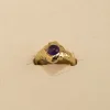 GIGI PURPLE AMETHYST GOLDEN RING