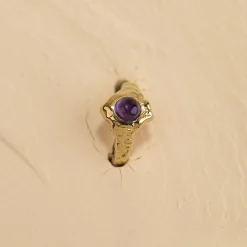 GIGI PURPLE AMETHYST GOLDEN RING