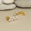 GRACE PEARL GOLDEN EARRING