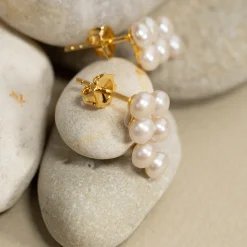 GRACE PEARL GOLDEN EARRING