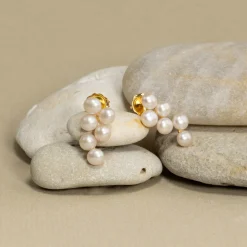 GRACE PEARL GOLDEN EARRING