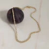 GRADUATING CROWN-SET DIAMOND TENNIS NECKLACE - 5ct - YG