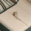 GRADUATING CURVED DIAMOND RING - 1.2ct - YG