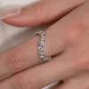 GRADUATING CURVED DIAMOND RING - 1.2ct - WG