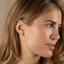 GUDNARE MINI PEARL SOLID GOLD EARRING