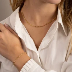 Guld armbånd til kvinder | Alma medium link | Sisi Copenhagen
