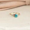 GYDA PARAIBA TOPAZ SOLID GOLD RING
