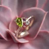 GYRITH GEM CLUSTER SOLID GOLD RING