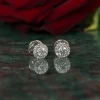 HALO DIAMOND STUD EARRING - 0.65ct - WG