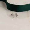HALO DIAMOND STUD EARRING - 0.33ct - WG