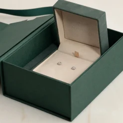 HALO DIAMOND STUD EARRING - 0.33ct - WG