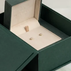 HALO DIAMOND STUD EARRING - 0.33ct - YG