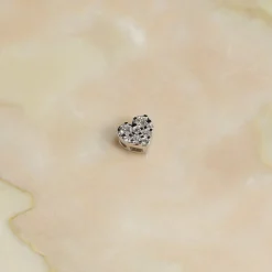 HEART PAVE DIAMOND PENDANT - 0.17ct - WG