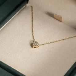 HEART PAVE DIAMOND PENDANT - 0.17ct - YG