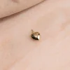 HEART SOLID GOLD PENDANT - 10mm