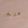 HEART SOLID GOLD STUD EARRING - Sisi Copenhagen