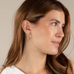 HEDVA GOLDEN CREOL EARRING