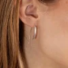 HEDVA SILVER CREOL EARRING