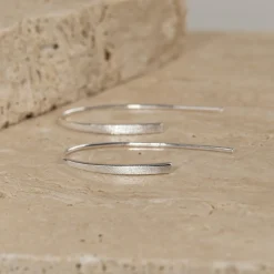 HEDVA SILVER CREOL EARRING