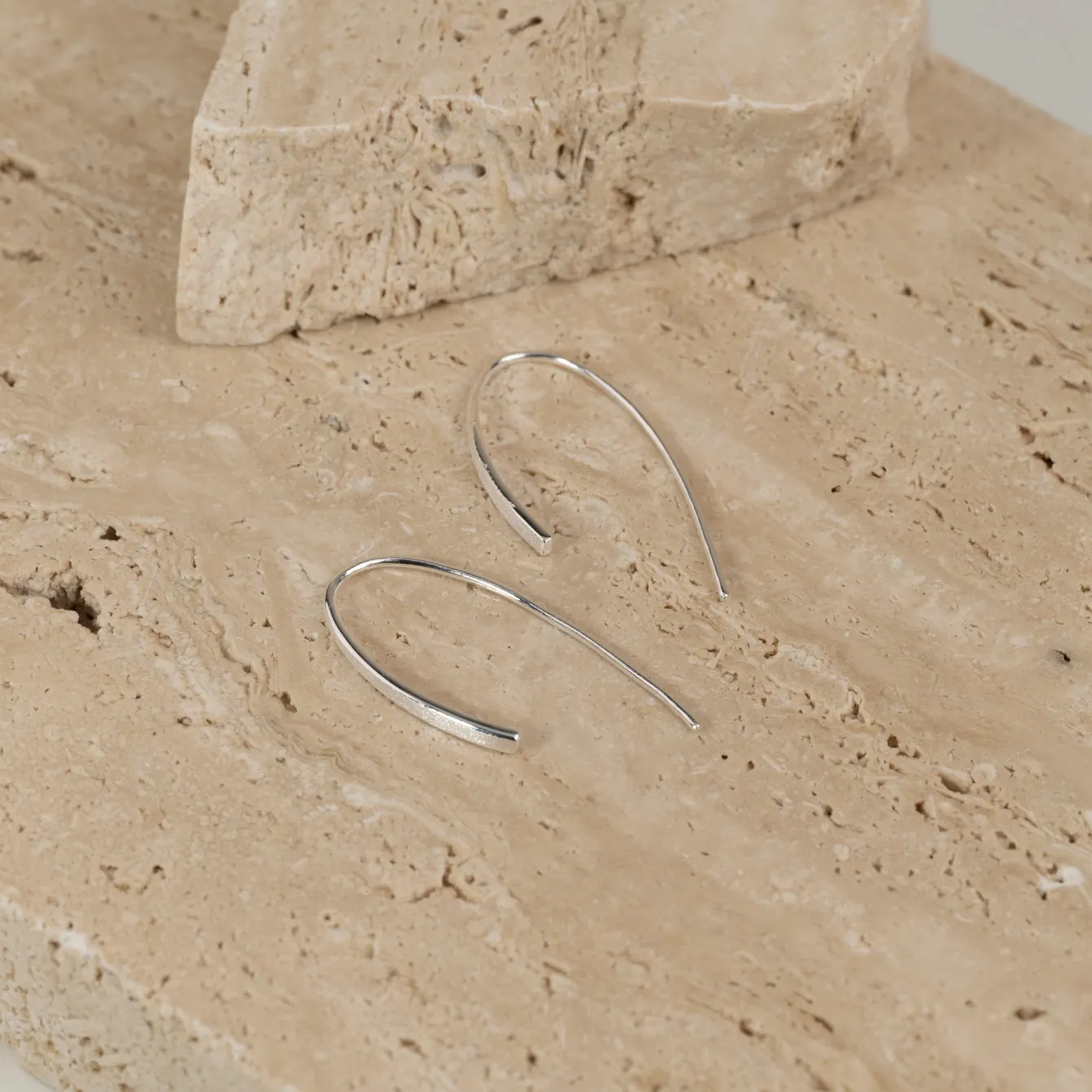 HEDVA SILVER CREOL EARRING