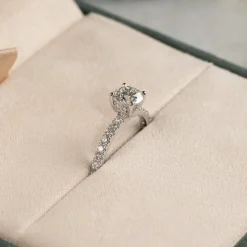 HIDDEN-HALO DIAMOND RING - 1.5ct - WG