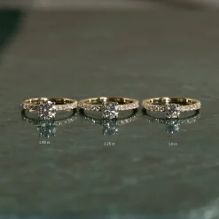 HIDDEN-HALO DIAMOND RING - 1.0ct - YG