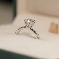 HIDDEN-HALO DIAMOND RING - 1.5ct - WG