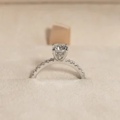 HIDDEN-HALO DIAMOND RING - 1.25ct - WG