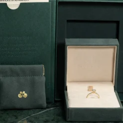 HIDDEN-HALO DIAMOND RING - 1.0ct - YG