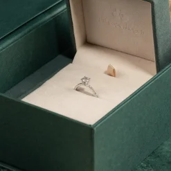 HIDDEN-HALO DIAMOND RING - 1.25ct - WG