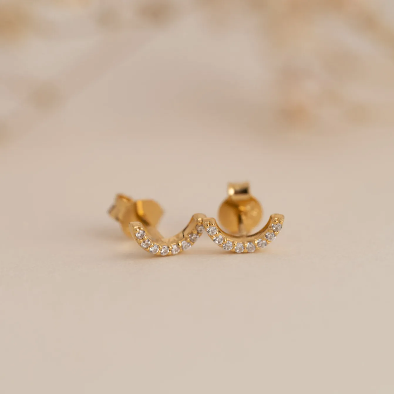 Iris Krystal Guld Ørering - Sisi Copenhagen