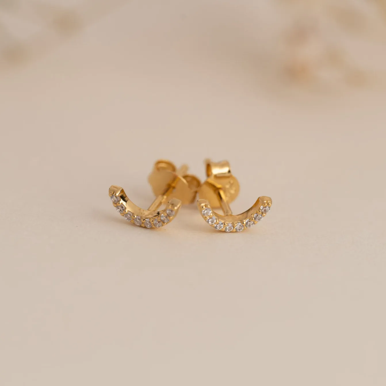 Iris Krystal Guld Ørering - Sisi Copenhagen