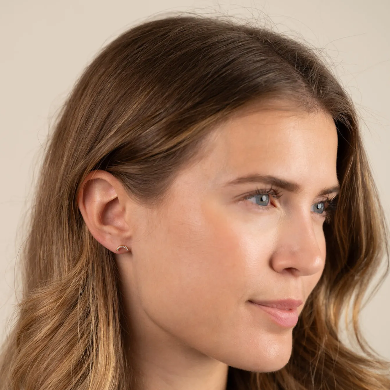 Iris Krystal Guld Ørering - Sisi Copenhagen
