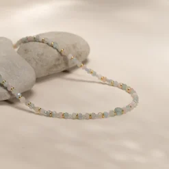 ISLA MORGANITE GOLDEN NECKLACE