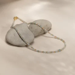 ISLA MORGANITE GOLDEN NECKLACE