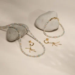 ISLA MORGANITE GOLDEN NECKLACE