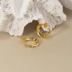 JULIE GOLDEN CREOL EARRING