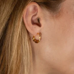 JULIE GOLDEN CREOL EARRING