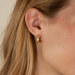 JULIE GOLDEN CREOL EARRING