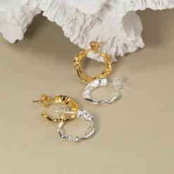 JULIE GOLDEN CREOL EARRING