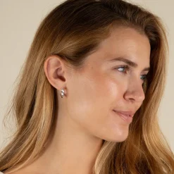 JULIE SILVER CREOL EARRING