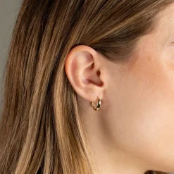 KARMEN SOLID GOLD CREOL EARRING